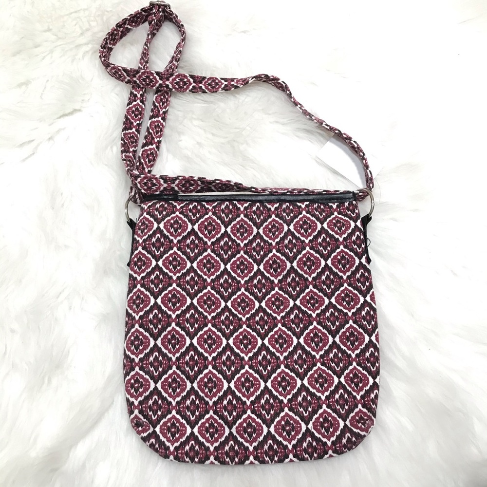 Canvas Print Crossbody Bag